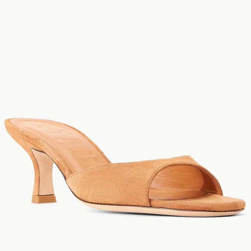 NEW: Staud Brigitte Suede Mule Tan: EU 39 (box included) - Picture 3 of 5